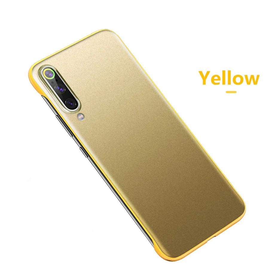 Модный прозрачный матовый чехол для samsung Galaxy Note 10 Pro 8 9 чехол A70 A50 A30 A7 S10 S9 S8 плюс S7 край жесткая задняя панель из поликарбоната - Цвет: Yellow