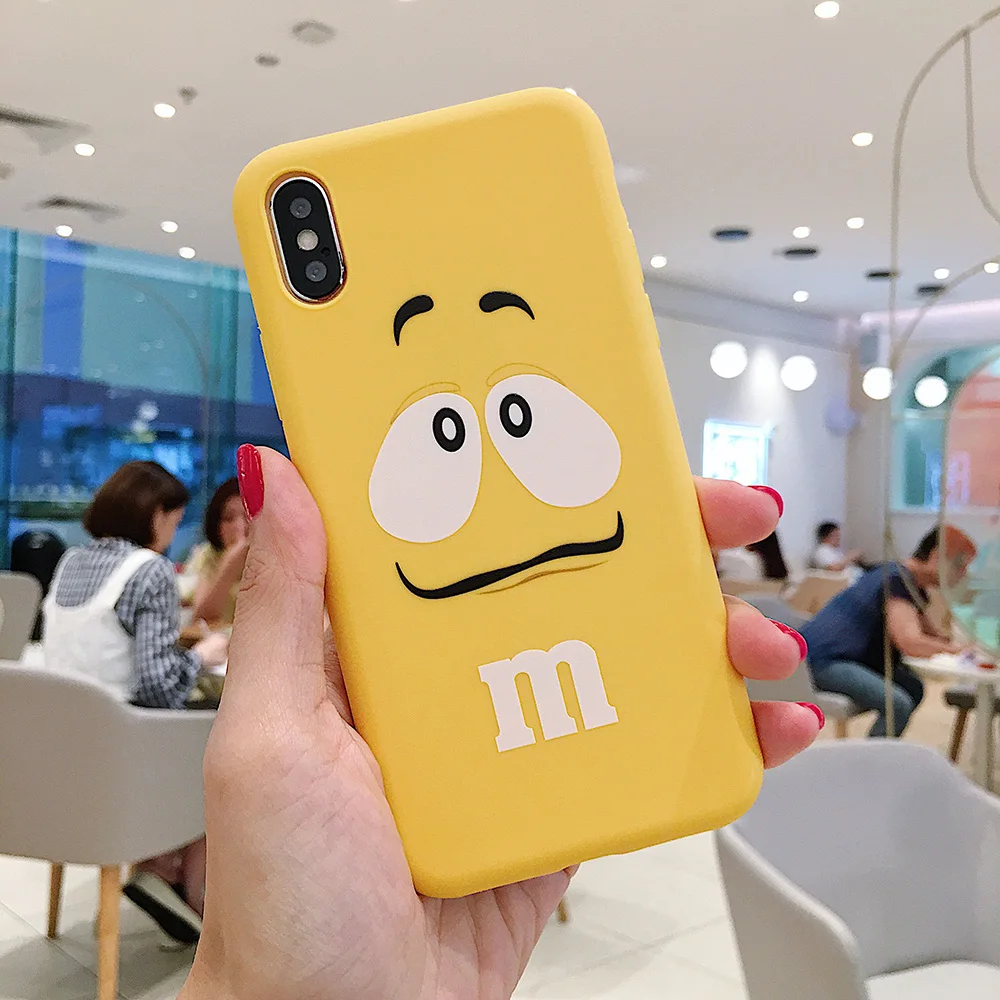 Мультяшный милый детский губчатый чехол для iPhone 11 Pro X XS MAX XR 6 S 7 8 Plus силиконовый