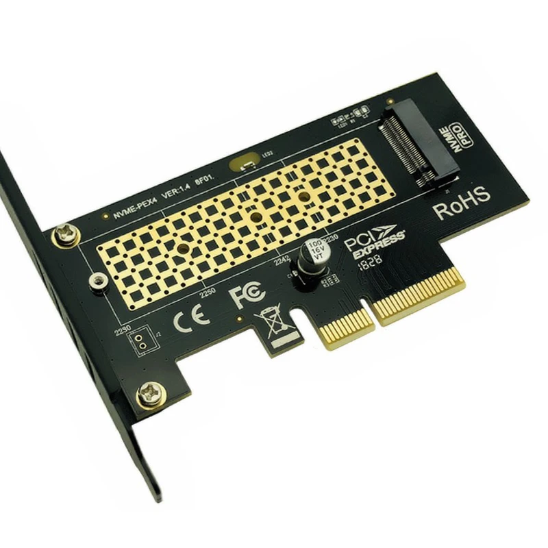 M.2 NVMe SSD NGFF к PCIE X4 адаптер M Key интерфейсная карта Suppor PCI Express 3 0x4 2230 2280 Размер m.2