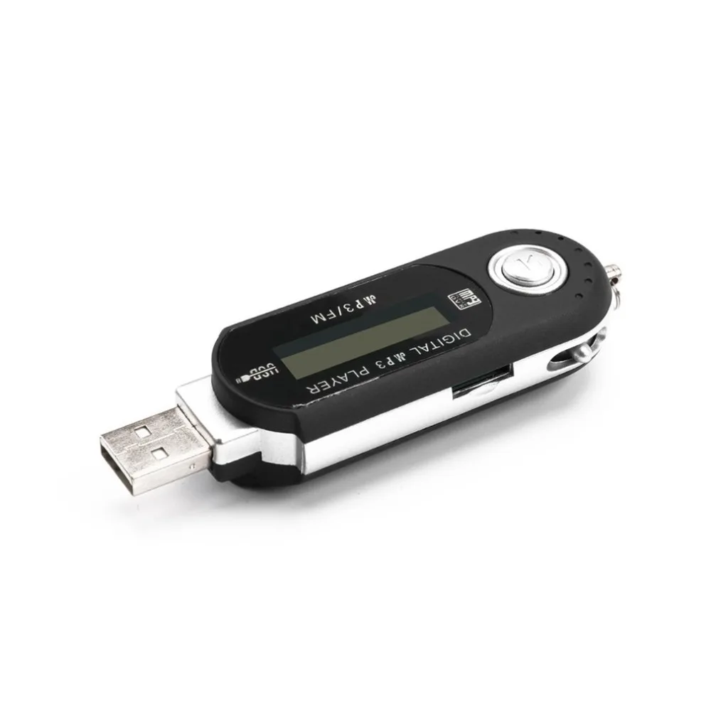 Портативный мини USB флэш MP3 плеер с ЖК-экраном Поддержка флэш 32 Гб TF слот для карт цифровой mp3 музыкальный плеер fm-радио+ наушники