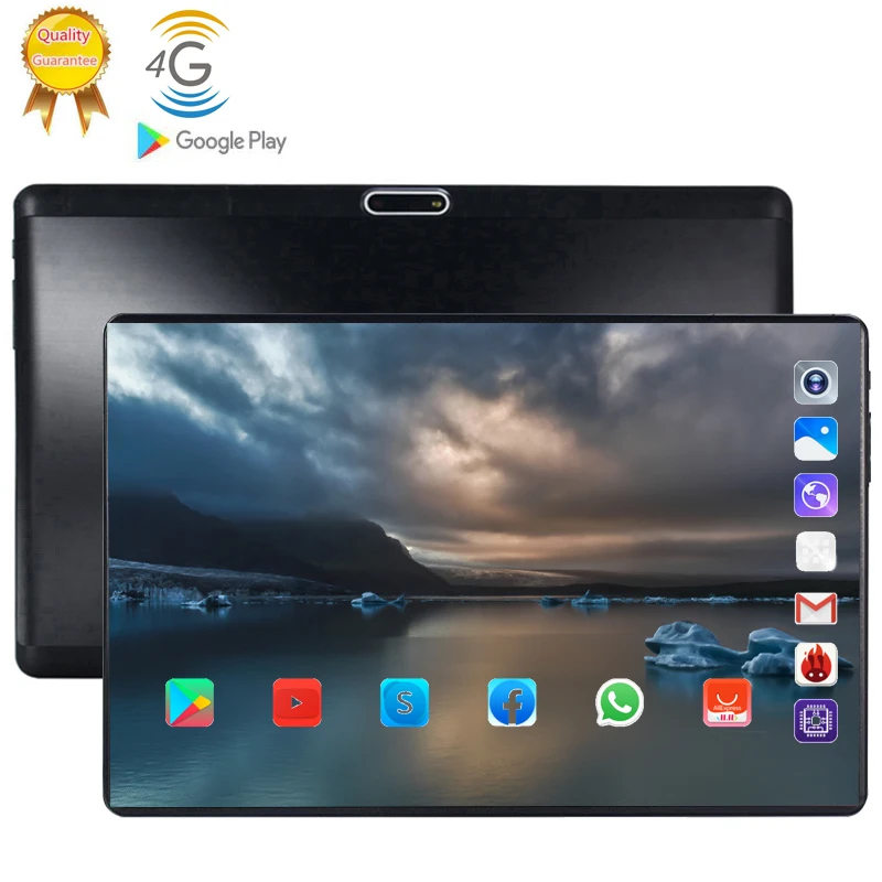 2020 планшет 128G Global Bluetooth Wifi Android 9 0 10 1 дюймов четыре ядра 4G LTE 6 ГБ ram 128 rom 2.5D экран