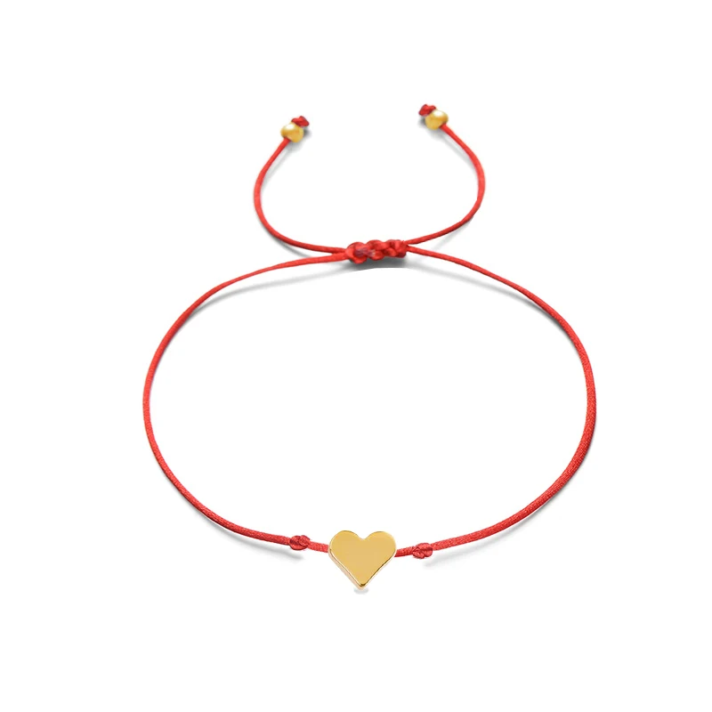 Bracelet Jewelry Bohemian Love Heart Rope Bracelet Adjustable Couple