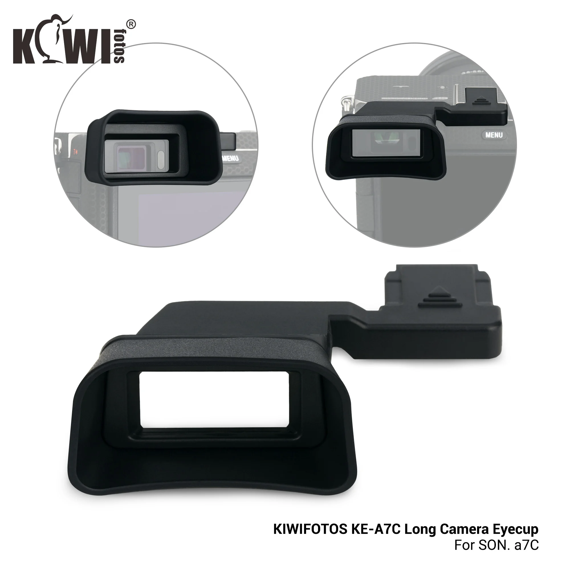 Silikon Lembut Kamera Panjang Viewfinder Diperpanjang Eyecup