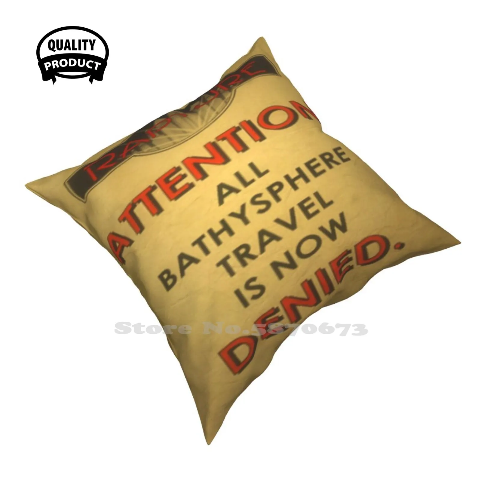 Bioshock - Bathysphere Travel Negated Fashion Sofa Throw Pillow Cover Federa Bioshock Bioshock Infinite Rapture Infinite