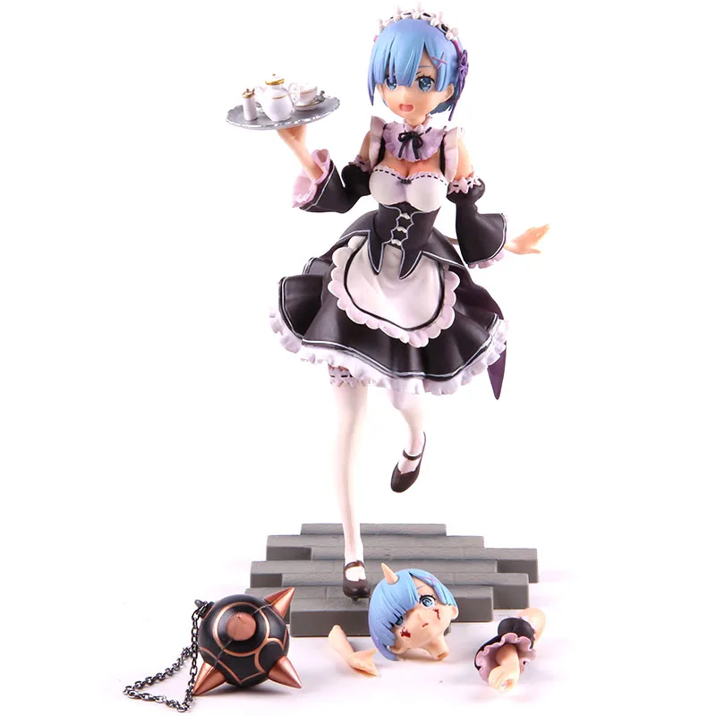 Re: Zero жизнь в другом мире от Zero Rem ПВХ фигурка горничной Коллекционная модель игрушки