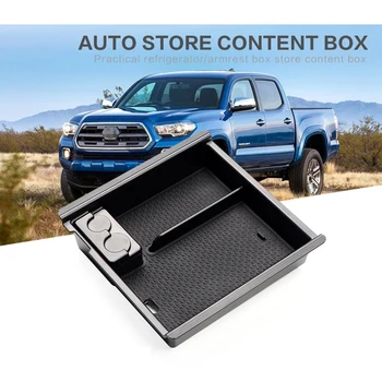 

Car Armrest Storage Box Center Console Organizer for Toyota Tacoma 2016 - 2019