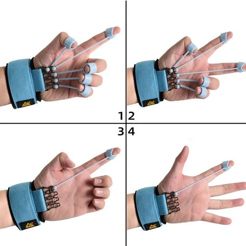 Finger Strength Trainer Gripper Extensor Exerciser Colors Flexion