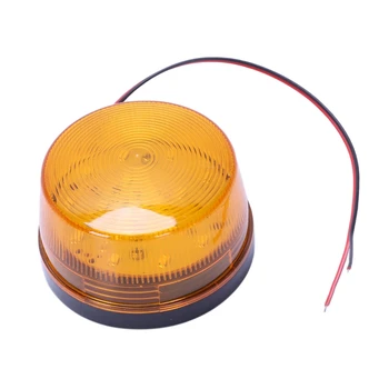 

12V Security Alarm Strobe Signal Safety Warning Flashing LED Light, Orange