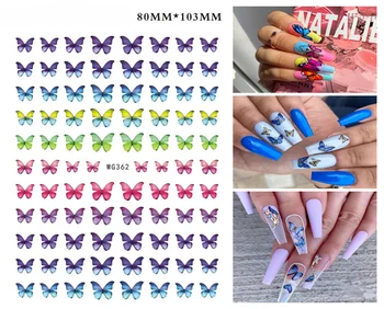 

3D Nail Sticker Foil Nails Art Decoration Nail Supplies Cute Artificial Butterfly Design Stickers for Nails Manicure Accessories