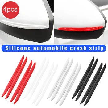 

4PCS / Set Universal Scrape Guard Bumper Guards Car Door Edge Protector Rearview Mirror Protection Sticker Protective Strip