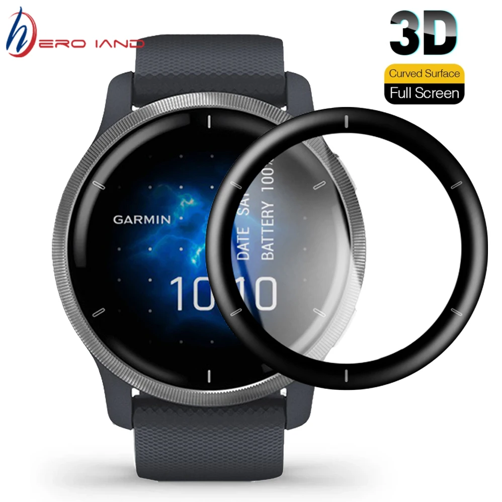 

3D Curved Film For Garmin Venu 2 2S Vivoactive 4 4S Soft Full Cover Screen Protector Not Glass For Garmin Venu2 Venu2S Active S