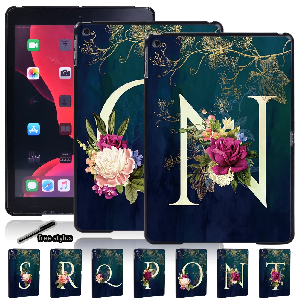 

Tablet Case Fit Apple IPad (7th/8th Gen) 10.2" /Mini 1/2/3/4/5/iPad 2/3/4/iPad(2017/ 2018) - Flower Pattern Hard Slim Back Case