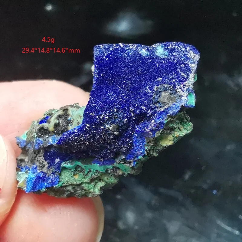 3.2G-12.7Grare Cristallo Di Quarzo Naturale Naturale Azurite Malachite Pietra Preziosa Pietra Paragenetica Energia Aurale Guarigione Campioni Minerali