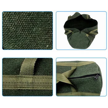 

Thick Canvas Pouch Bags Storage Organizer Instrument Case Portable for Electrical Tool MU8669
