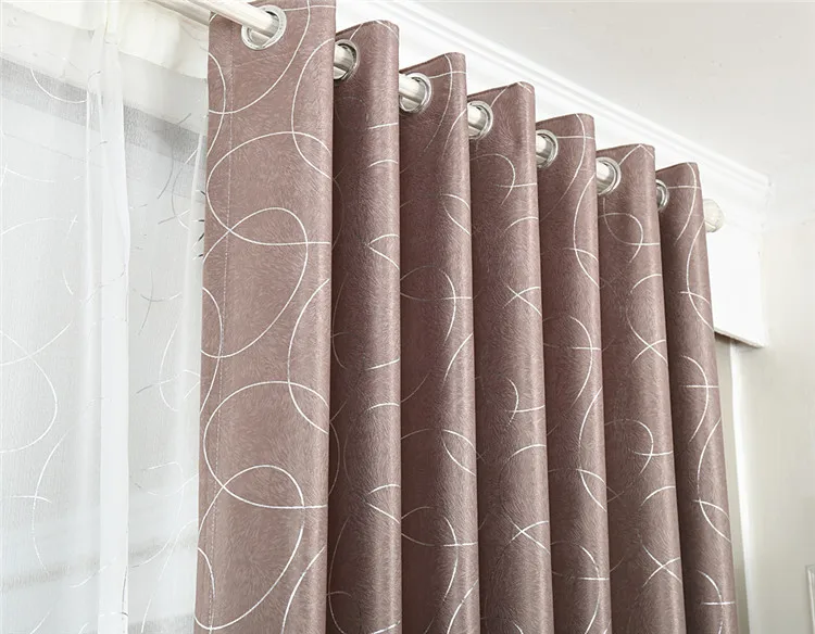 Brown curtain Занавески плотные двухсторонние бархатные золотые занавески s для спальни и для гостиной затененные окна тюль - Цвет: Brown curtain
