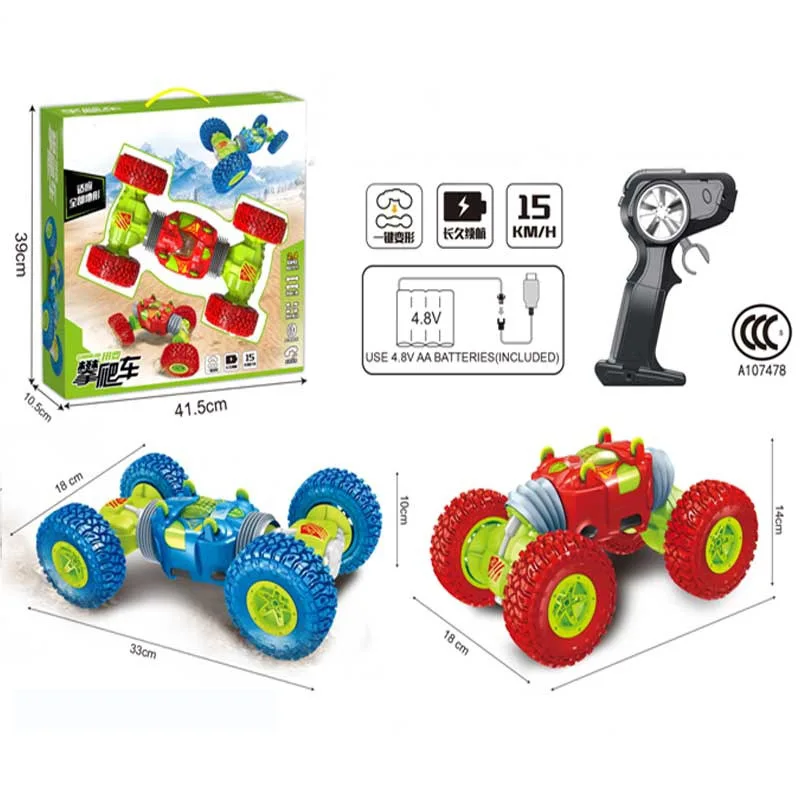 

1: 16 Tilting Remote Control Car Transformation Off-road Stunt Twist High-Speed Car Transformation Torque Car Charging Four-Whee