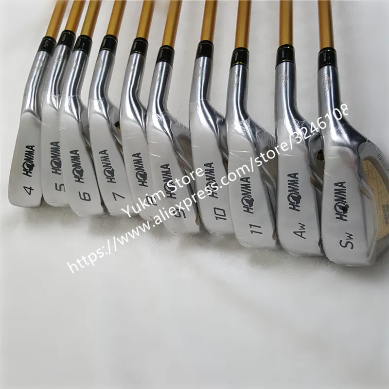 Клюшки для гольфа Полный комплект Honma Bere S-06 4 звезды наборы гольф-клуба Драйвер+ Фарватер+ гольф железо+ клюшки(14 шт.)+ сумка для гольфа