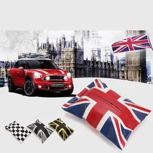 Интерьер Юнион Джек микрофибра кожа автомобиля салфеток коробка сумка Контейнер подлокотник хранения для Mini Cooper JCW S один автомобиль стиль