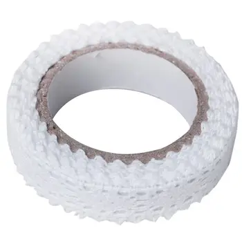 

Ribbon Lace Wedding Christmas Border Gift approx 18mm x 1.7m White