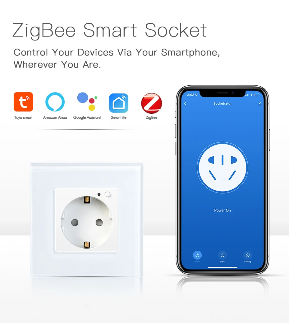 alexa triplo soquetes padrão da ue