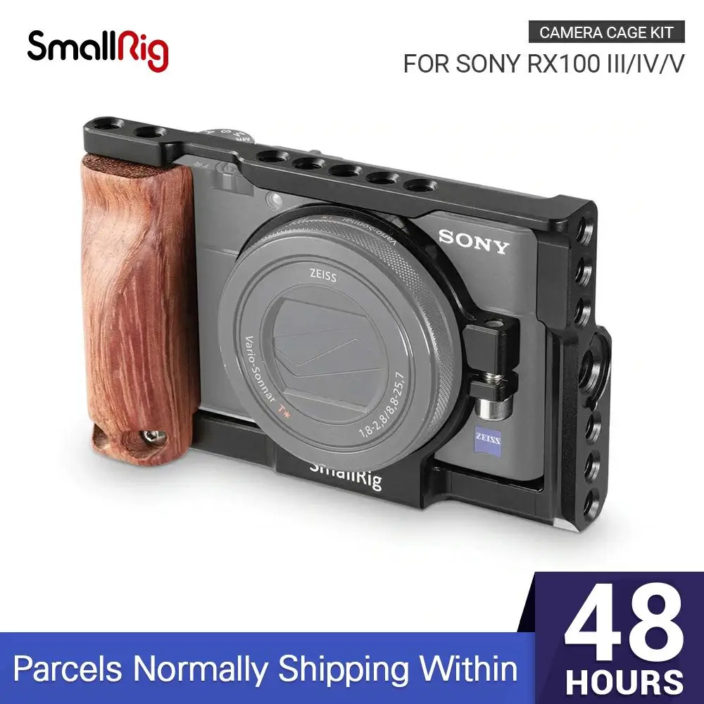 Клетка для камеры SmallRig RX100 с деревянной боковой ручкой Sony M3/M4/M5/M5A DSLR клетка + ручка