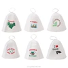 Wool Felt Sauna Hat Anti Heat Russian Banya For Bath House Head N23 20 Dropship 1
