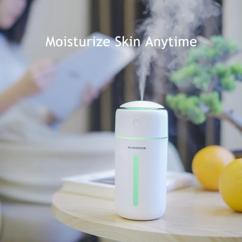 350ml USB Air Humidifier Essential Oil Diffuser Ultrasonic Cool Mist For Home Portable Humidifier with Colorful Night Light