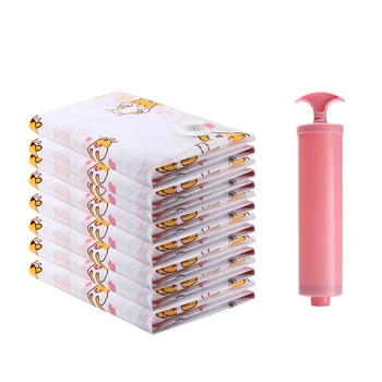 

8/10/12PCS Thickening Vacuum Storage Bag Foldable Compressed Seale Package Pouch Quilt Clothe Garmen Organizer Home Organization