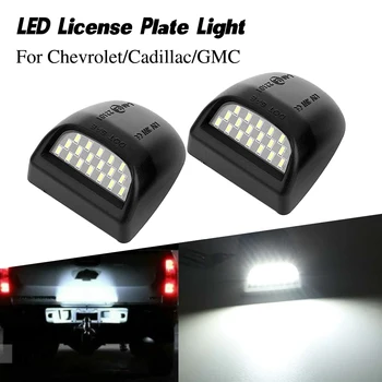 

2PCS led car number License Plate Light for Cadillac Escalade ESV EXT for Chevy Avalanche Silverado Tahoe for GMC Sierra Yukon