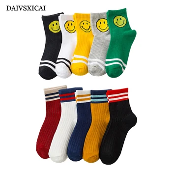 

Daivsxicai Winter Socks Baby Stripe Warm Cotton Socks For Children Comfortable Breathable Kids Tube Socks 10pairs/lot