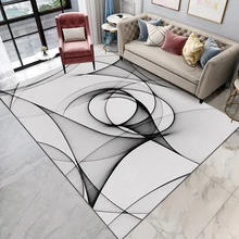 Современный простой скандинавский ковер для гостиной, спальни, полный прекрасный диван, чайный столик, прикроватный ковер матрац бытовой