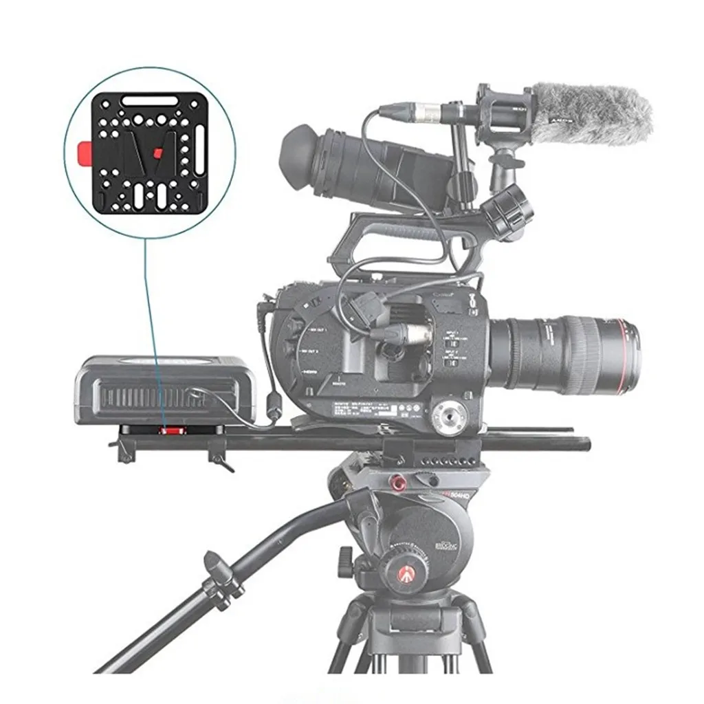 V Lock Assembly QR Plate for Ursa Mini Sony FS7 FS5 DJI Ronin M MX