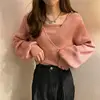Pullovers Women Knitting Elegant Solid All Match Ladies Casual Korean Style Daily Loose Design Spring Fashion Popular College 6