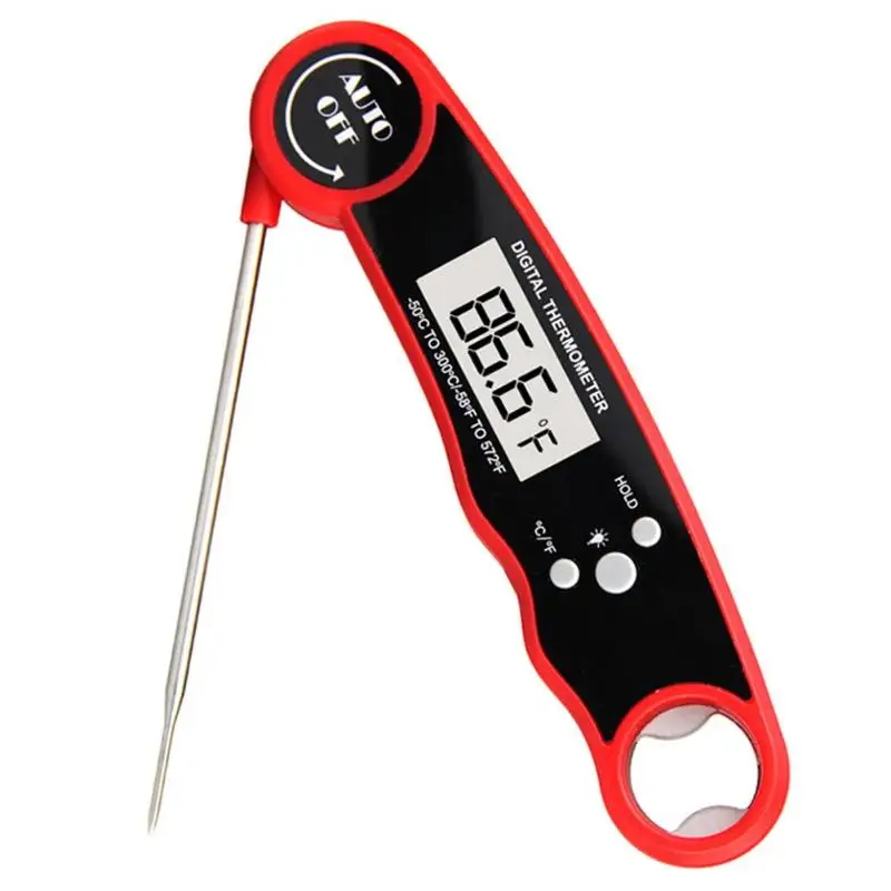 

Folding Digital Thermometers ABS Environmentally Friendly Non-toxic Waterproof Food BBQ Meat Probe Kitchen Cooking Tool