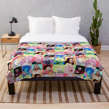 

Steven Universe Character Set Throw Blanket Soft Sherpa Blanket Bed Sheet Single Knee Blanket Office Nap Blanket