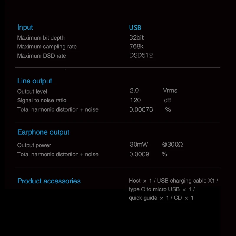 fidelidade tipo-c decodificador usb