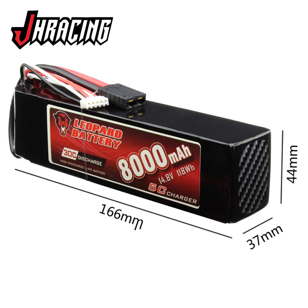 LEOPARD 8000MAH 4S 30C 14,8 V высокоразрядный LIPO аккумулятор для TRX XMAXX