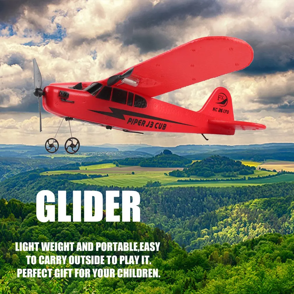 Hot ! OCDAY FX803 Remote Control RC Plane Glider Aerodone Toy Children Audult 150m Foam Airplane Red Blue Battery Drones