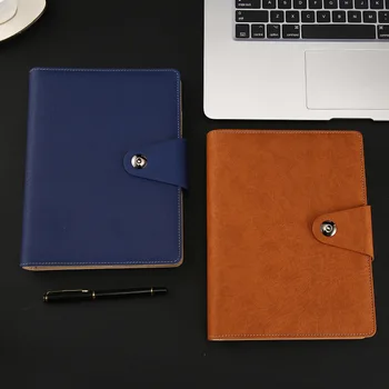 

Custom buckle loose-leaf notebook business gift set Notepad retro A5 notebook custom LOGO