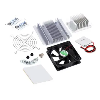 

12V Small Electronic Refrigerator Plastic+Metal Cooling System Kit Cooler For Diy Tec-12706 Mini Air Conditioner