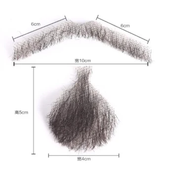 

Men's Fake Beard For Mustache Fake Beard Props Invisible Fake Weave Mustache Make-up Easy Props Simulation Beard 4 STYLES