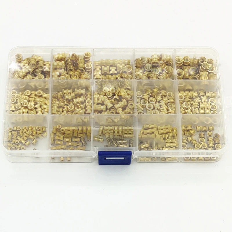 

Rustproof Nuts Storage box Case Tools 420pcs Set Boxed Melt Brass Knurled