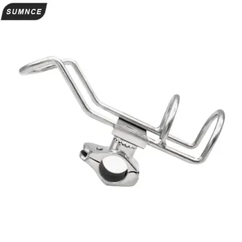 

FISHING ACCESSORIES BOAT STAINLESS STEEL FISHING ROD HOLDER ADJUSTABLE SINGLE RAIL MOUNT