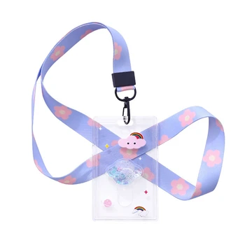 

Creative Quick Sand Certificate Card Set Cute Pink Girl Student Entrance Guard Card Rice Card Bus Card Hanging Line Card Set