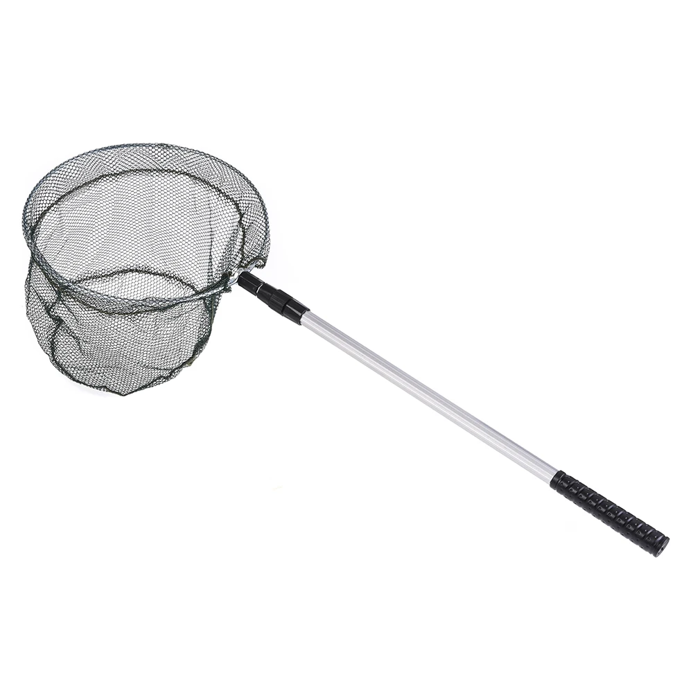2 in1 Fishing Net Retractable Telescopic Landing with Extending Pole Durable Folding Aluminum Handle Pesca | Спорт и развлечения