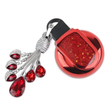 

Beautiful Giltter Quicksand Car TPU Key Cover Case Protection Shell for Mini Cooper One F54 F55 F56 F60 with Crystals Keychain