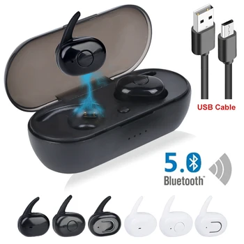 

Fingerprint Touch Bluetooth 5.0 Earphones Wireless 4D Stereo Headphones Active Noise Cancelling Gaming Headset
