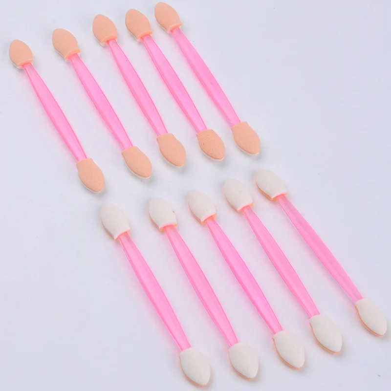 Make Up Mini Daily Use Handheld Plastic Portable Travel Professional Double Headed Salon Eye Shadow Brushes | Красота и здоровье