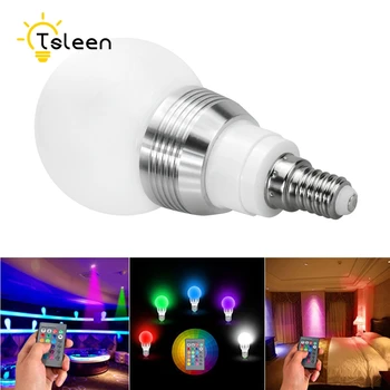 

E27 E14 Dimmer RGB LED Lights Bulb Spotlight Lamp Atmosphere Night Lamp for Home Hotel Office Lighting Decor 110V 220V 3W 5W