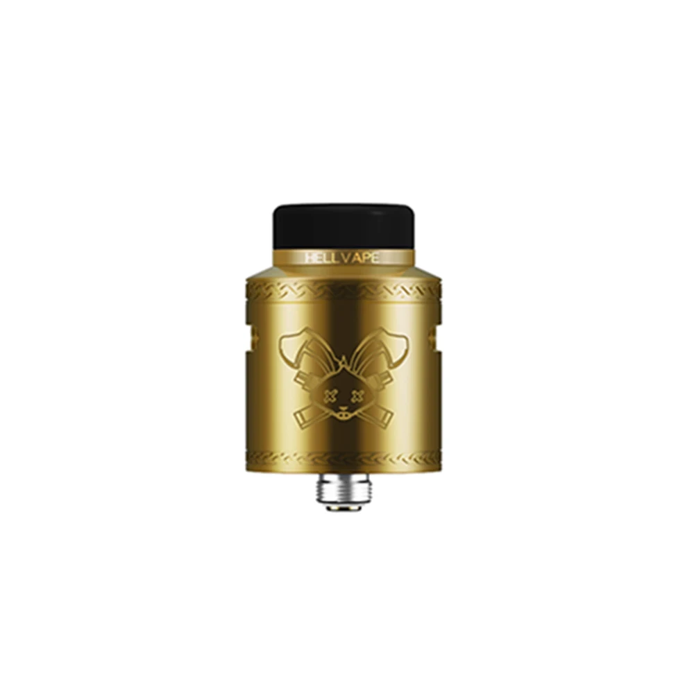 Hellvape Dead Rabbit V2 RDA 24 мм Диаметр с BF squonk 510 pin коробка мод атомайзер против Dead Rabbit vape Танк/Zeus X - Цвет: Золотой